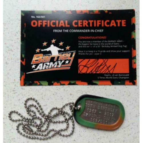'Barney Army' Dog-Tag 50th Birthday