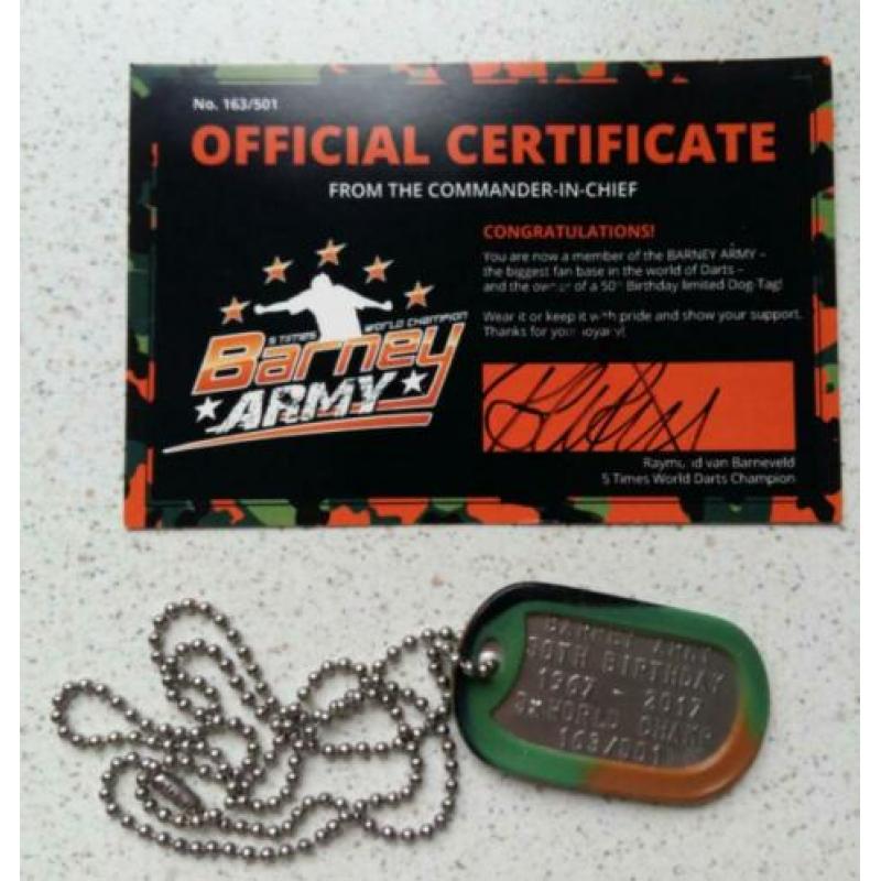 'Barney Army' Dog-Tag 50th Birthday