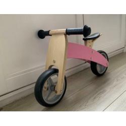 Bandits & Angels - Smart bike 4in1 - loopfiets hout roze