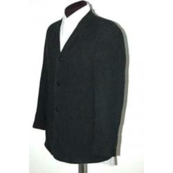NIEUW EMPORIO ARMANI linnen colbert, blazer, zwart, Mt. 50