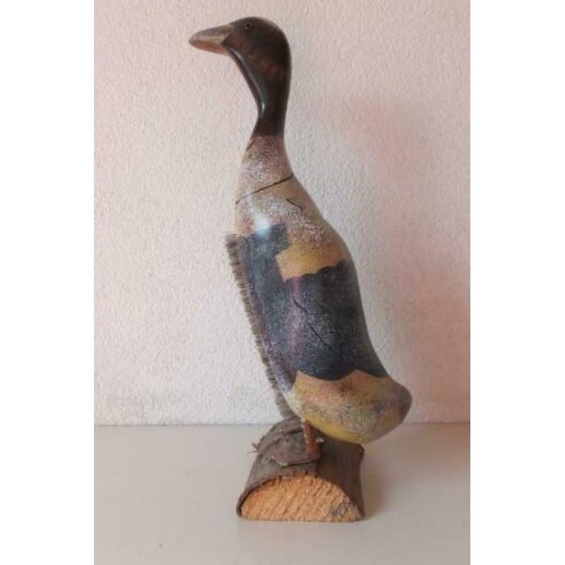 Uniek paar houten "borsteleenden"