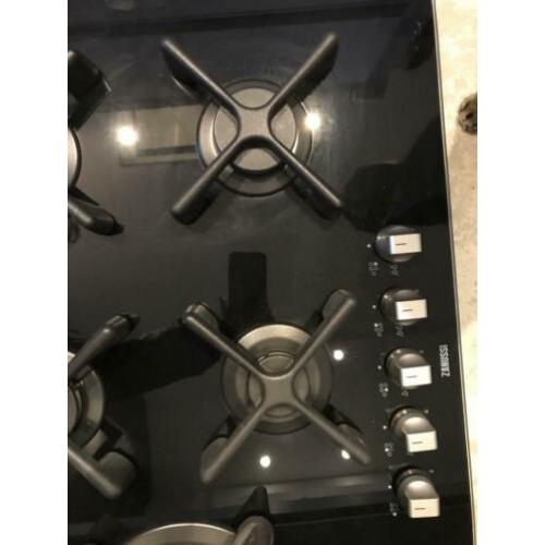 ZANUSSI Gas op glas kookplaat NIEUW!
