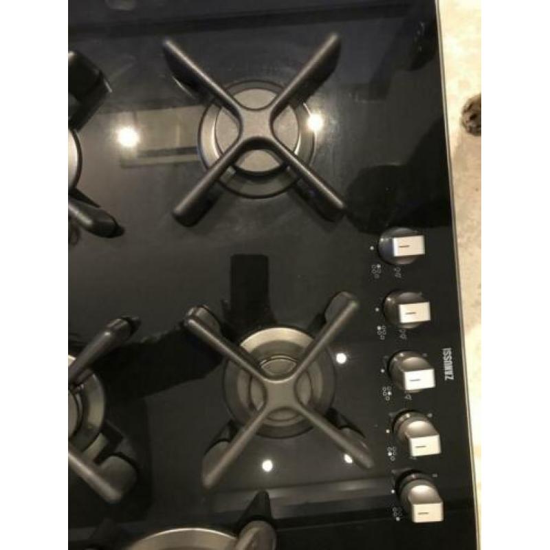 ZANUSSI Gas op glas kookplaat NIEUW!