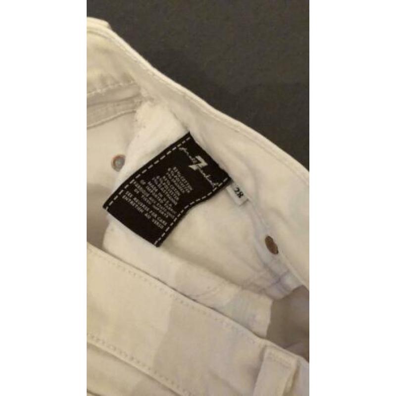 Witte skinny jeans 7 for all mankind maat 28