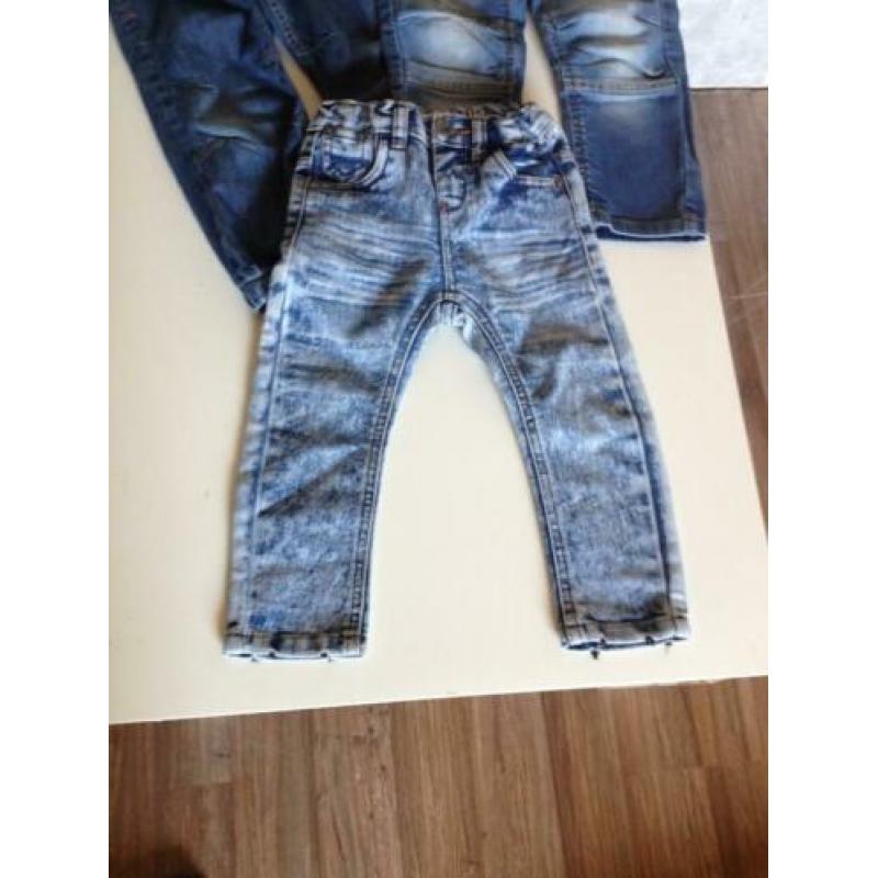 3x jongens jeans 86 blauwe jongens jeans+2x 92 jeans blauw