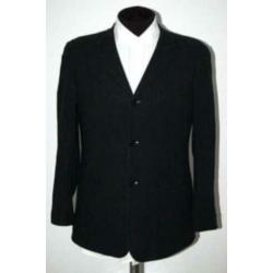 NIEUW EMPORIO ARMANI linnen colbert, blazer, zwart, Mt. 50