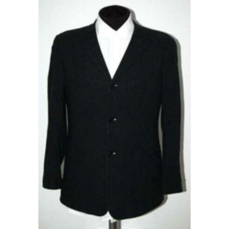NIEUW EMPORIO ARMANI linnen colbert, blazer, zwart, Mt. 50