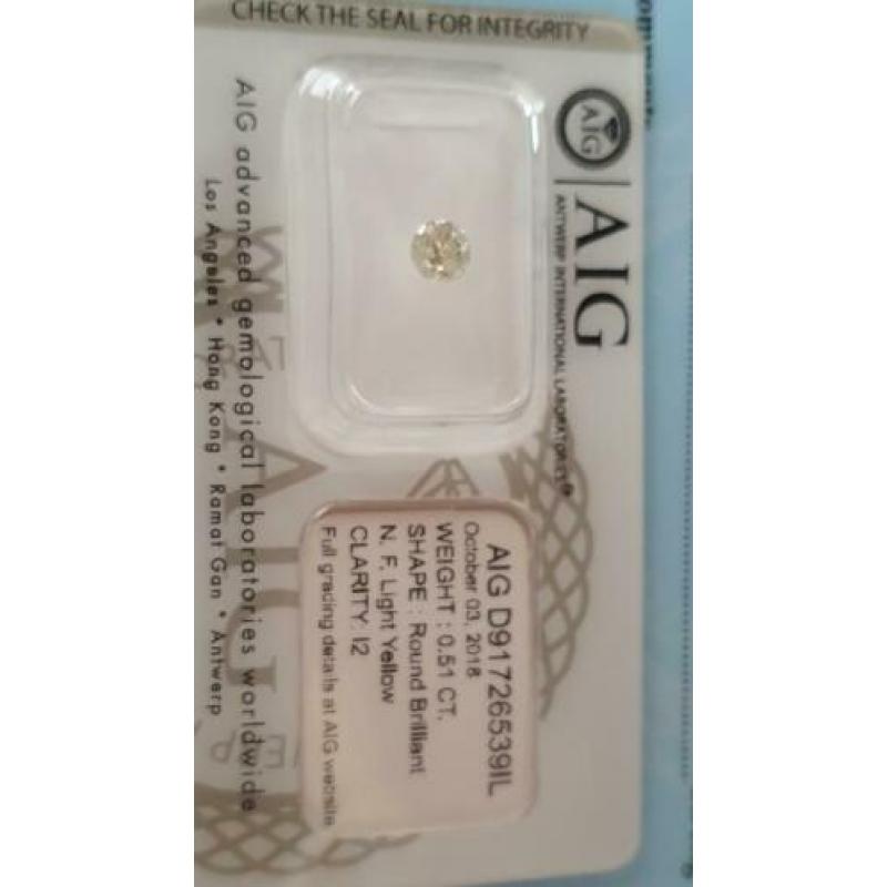 Diamant licht geel