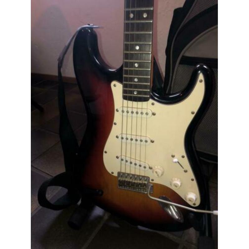 Elektrische gitaar met versterker London city complete set