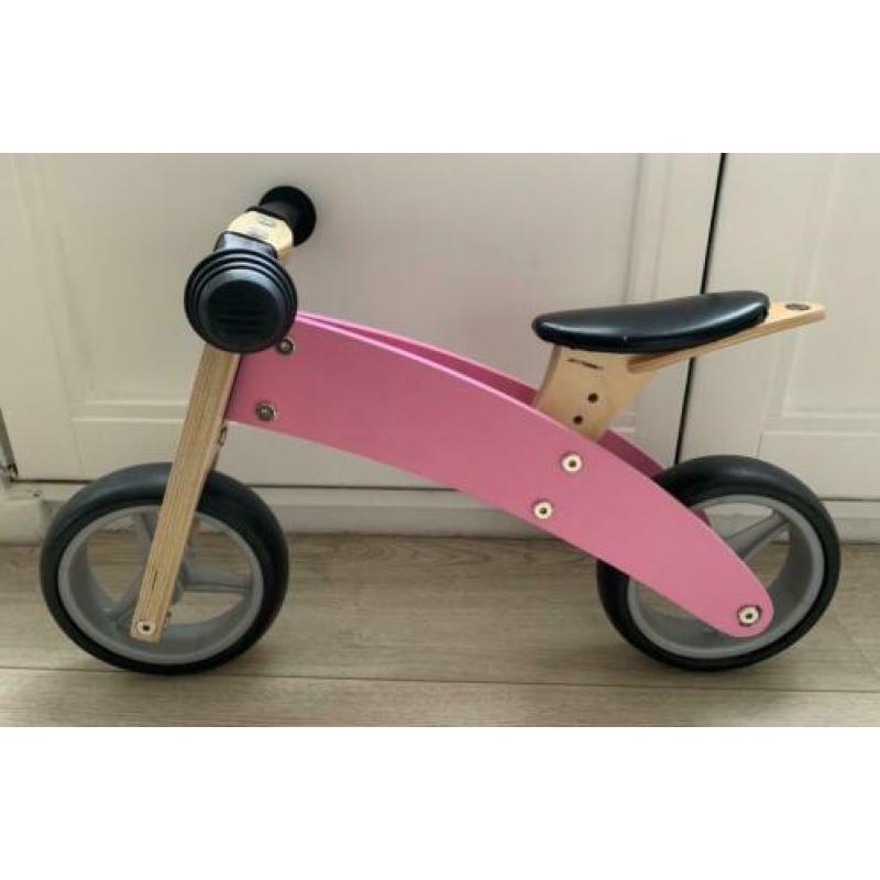 Bandits & Angels - Smart bike 4in1 - loopfiets hout roze