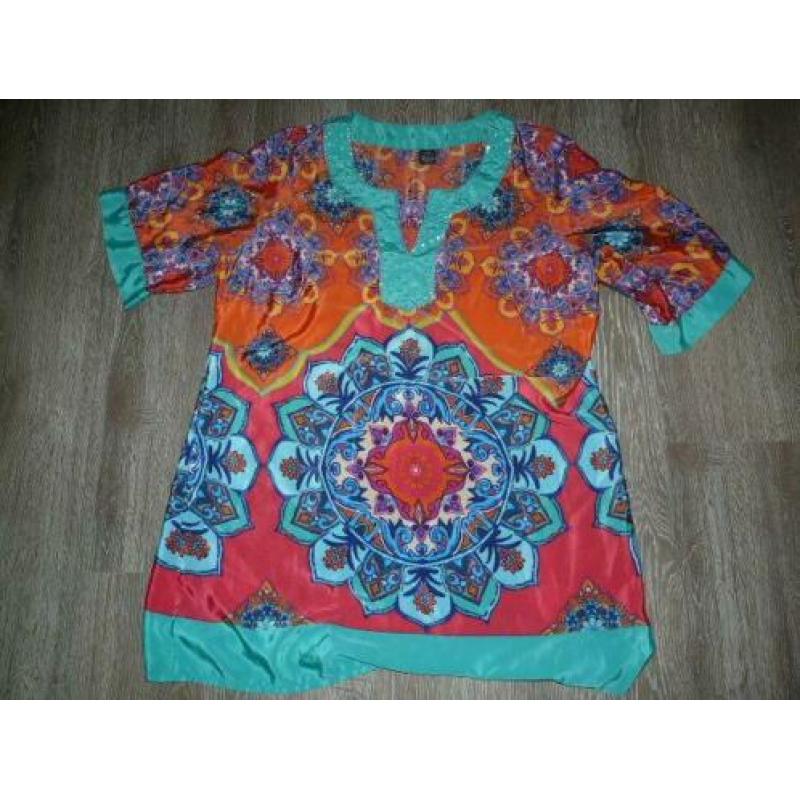 Lente prachtig kleurrijk tuniek top shirt Steps maat L 42 44