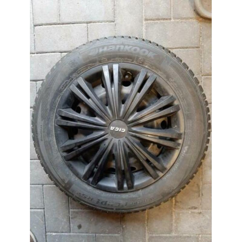 Winterbanden op velg, hankook 4x108