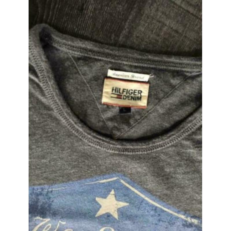 tommy hilfiger jeans denim shirt maat L t-shirt