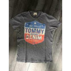 tommy hilfiger jeans denim shirt maat L t-shirt