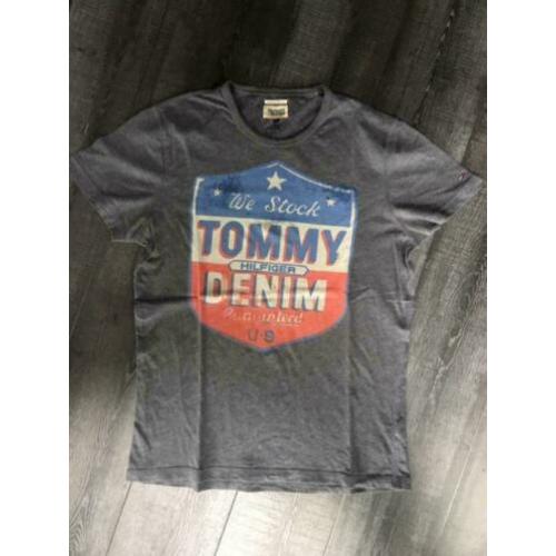 tommy hilfiger jeans denim shirt maat L t-shirt