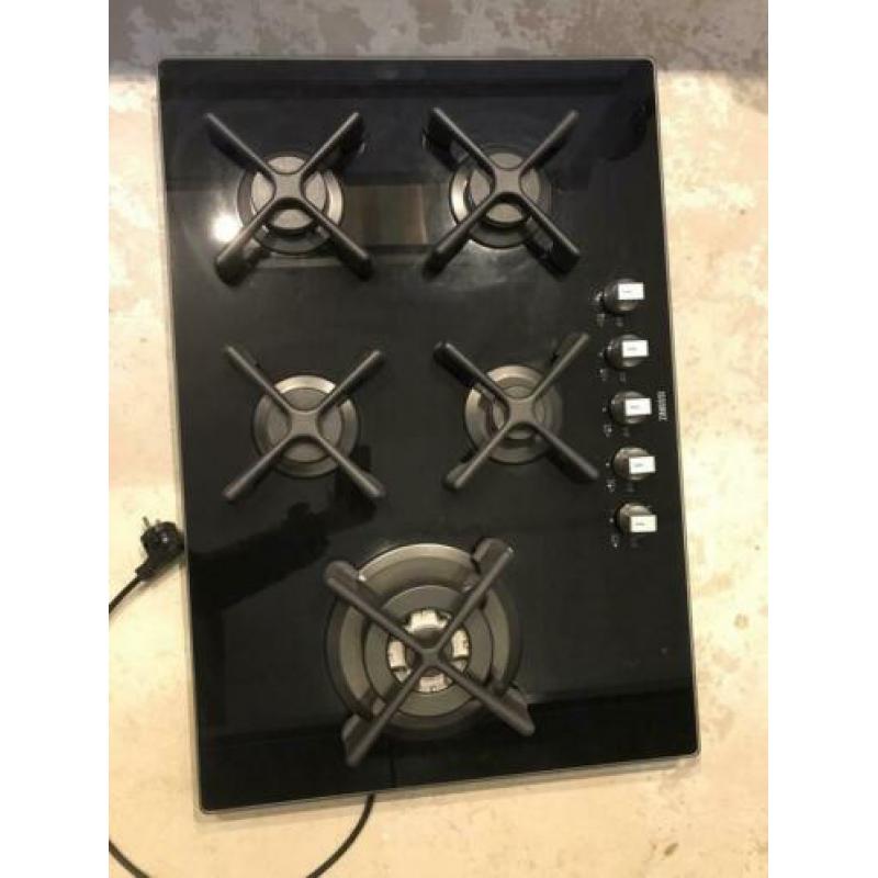 ZANUSSI Gas op glas kookplaat NIEUW!