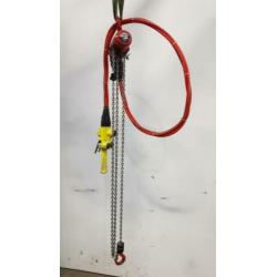 Kettingtakel pneumatisch 250 Kg. luchttakel Red Rooster