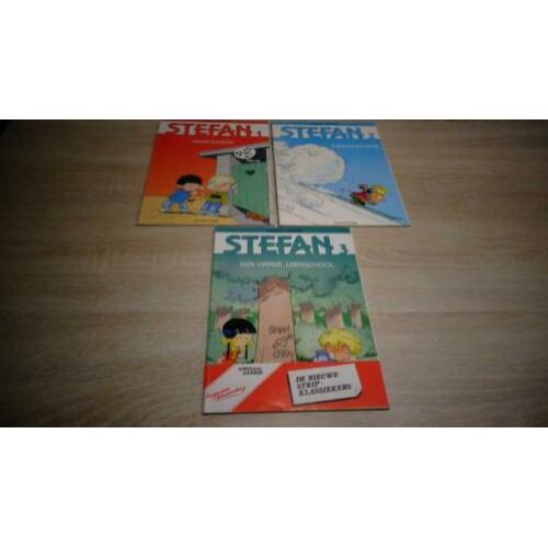 Stefan stripboeken 3 stuks zgan staat