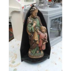 oud heiligenbeeld / religie / planchet