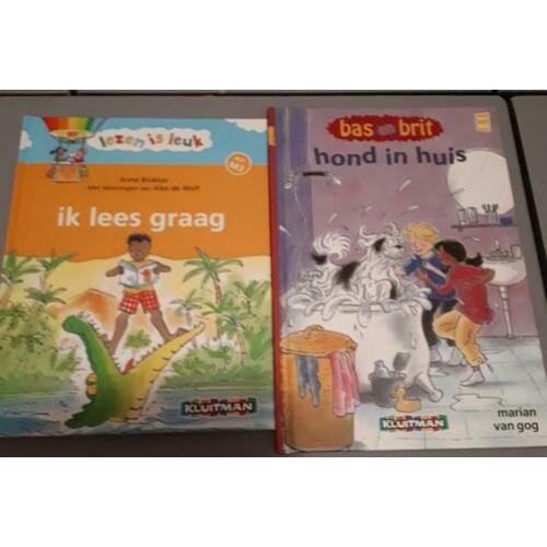 Div leesboeken Kluitman Bas en Britt als nieuw