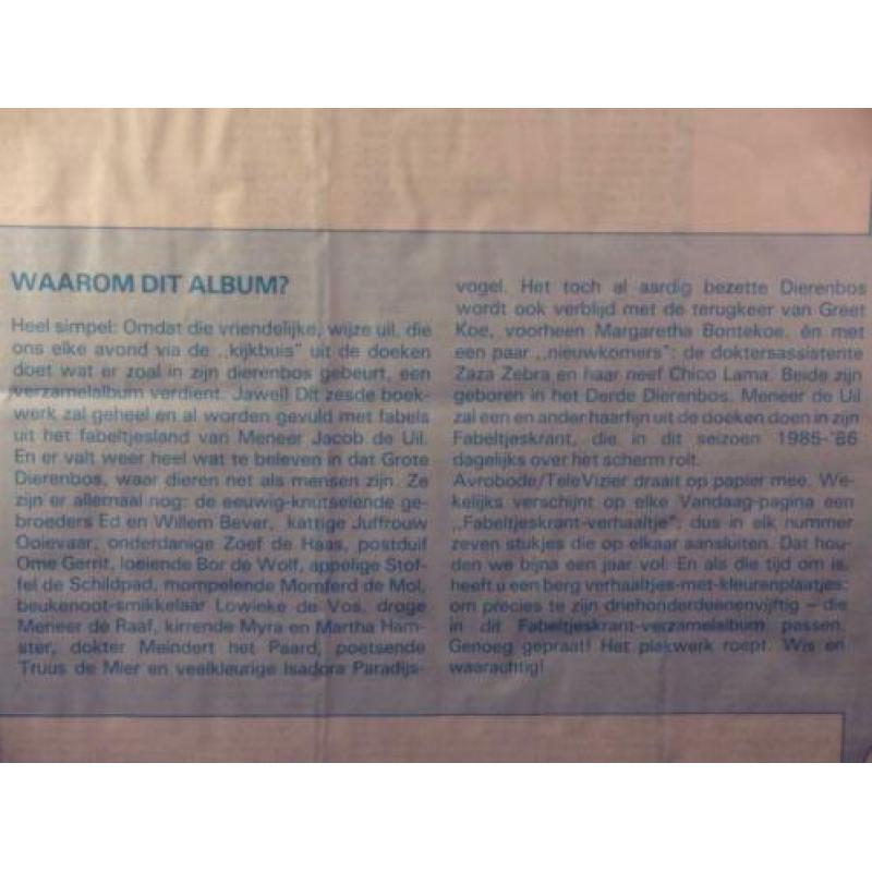 2x Fabeltjeskrant (VERZAMELALBUM) AVRO/Televizier