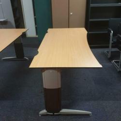 Wing bureau rechts, trespa/beuken L-poot KSB Breda BU475