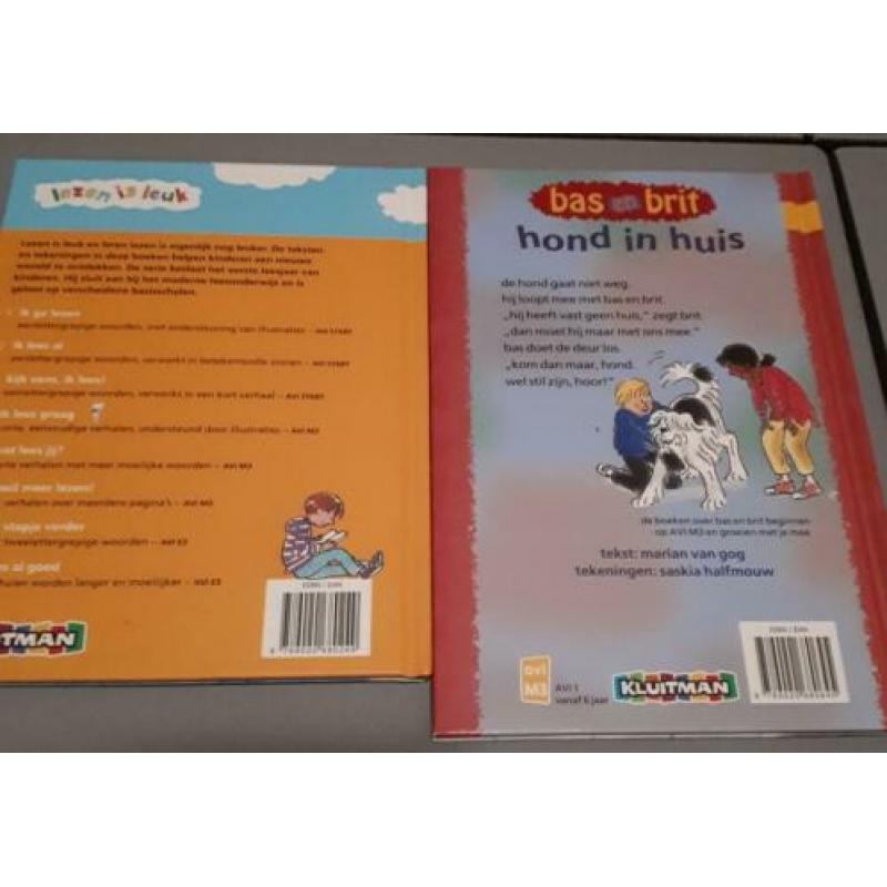 Div leesboeken Kluitman Bas en Britt als nieuw