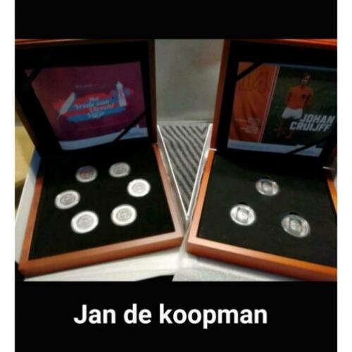 Johan Cruijff Kleurset 2017 Nederland .3 KLEUREN MUNTEN