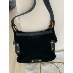 Yves Saint Laurent originele vintage suede/leer tas