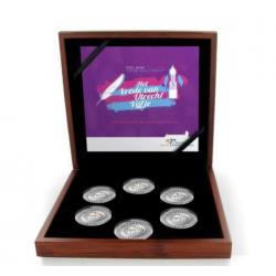 Johan Cruijff Kleurset 2017 Nederland .3 KLEUREN MUNTEN