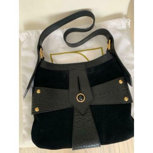 Yves Saint Laurent originele vintage suede/leer tas