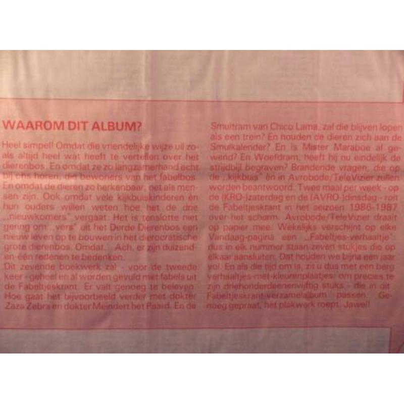 2x Fabeltjeskrant (VERZAMELALBUM) AVRO/Televizier