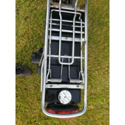 Bakfiets met een Sachs achterwiel aandrijving.