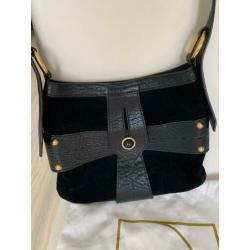 Yves Saint Laurent originele vintage suede/leer tas