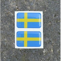 set 3D Zweedse vlag stickers Volvo 850r SAAB V70 t5 Zweden