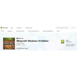 Minecraft Windows 10 Edition PC PcGameKey NL