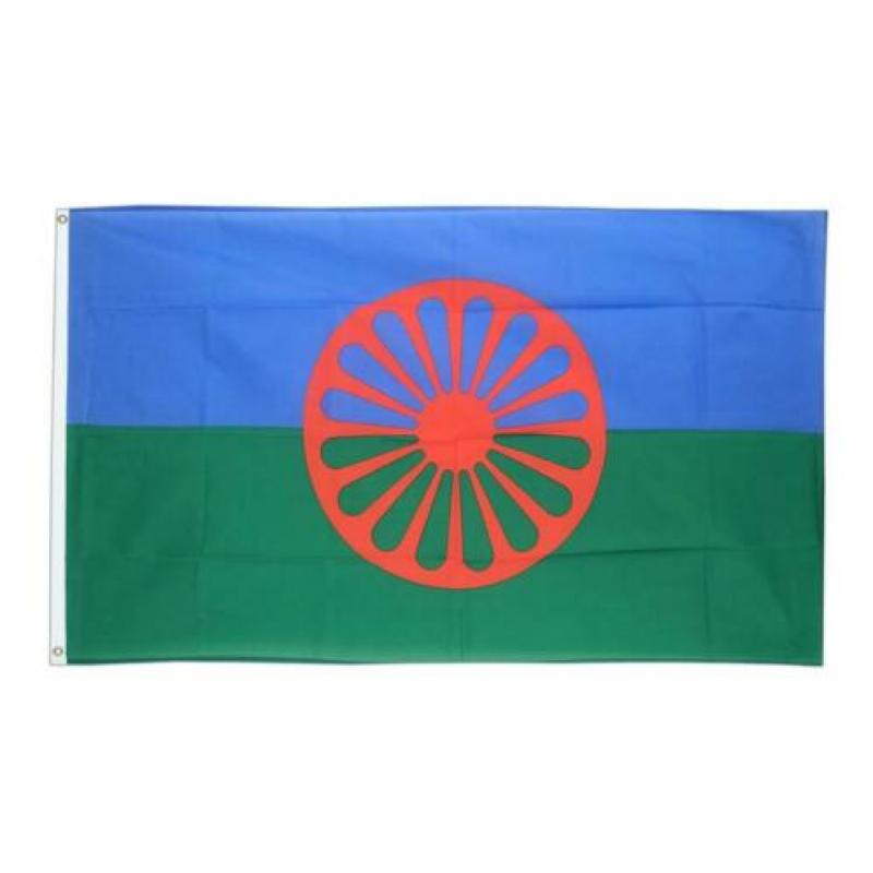 Sinti en Roma vlag 90 x 150 cm , Gipsy flag