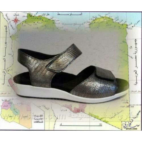 Durea zilver-zwarte sandalen 39