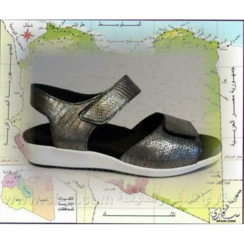 Durea zilver-zwarte sandalen 39