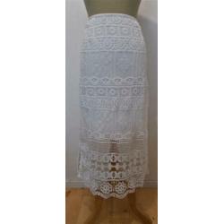 Bohemian/Ibiza witte kant look rok van Didi! XXL