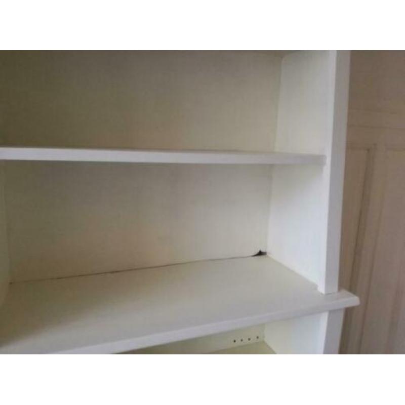 Boekenkast, vintage, wit