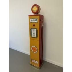 Shell benzinepomp kast - opbergkast - retro kast met lamp