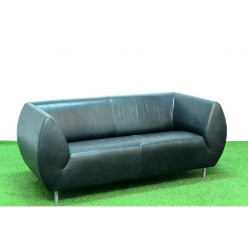 ??ZGAN! zwarte saddle leren Gelderland Focus design bank