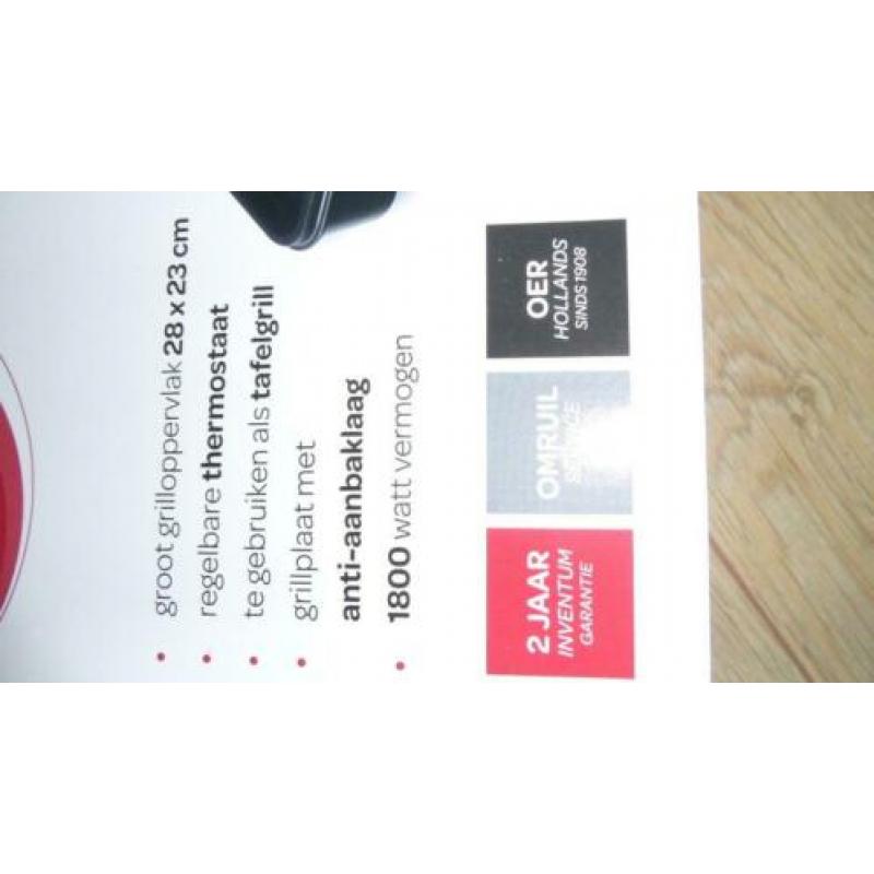 Nieuw in doos inventm gril plaat (25 euro)