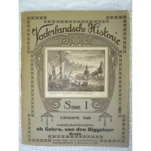 Antiek plaatjesalbum Vaderlandsche Historie uit 1926 curiosa