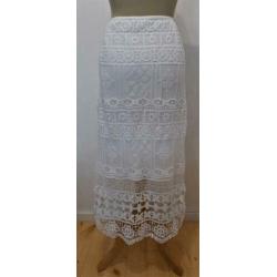 Bohemian/Ibiza witte kant look rok van Didi! XXL