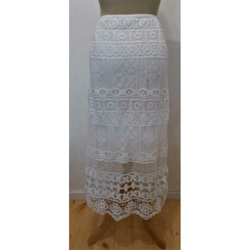Bohemian/Ibiza witte kant look rok van Didi! XXL