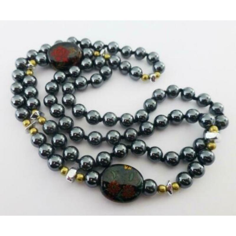 Prachtige hematiet ketting