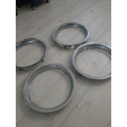 Chroomen wiel ringen