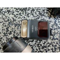 Minolta vectis s1 met lens 56-170 en 28-56.